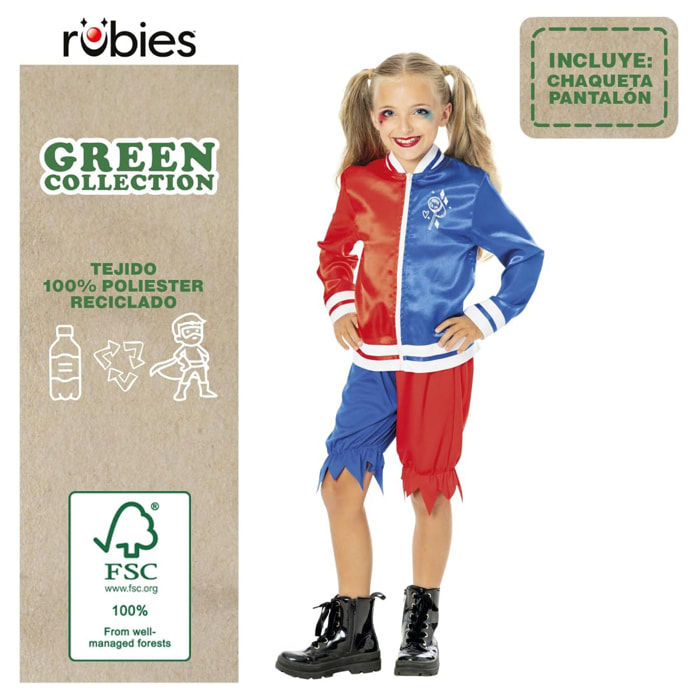 DISFRAZ HARLEY QUINN GREEN COL CAJA INF