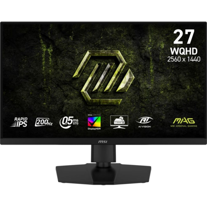 Ecran PC Gamer MSI MAG 272QPF E20 27" WQHD 200Hz Rapid IPS HDR10