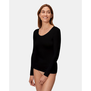 Camiseta térmica de mujer de manga larga ultra fina termaltech