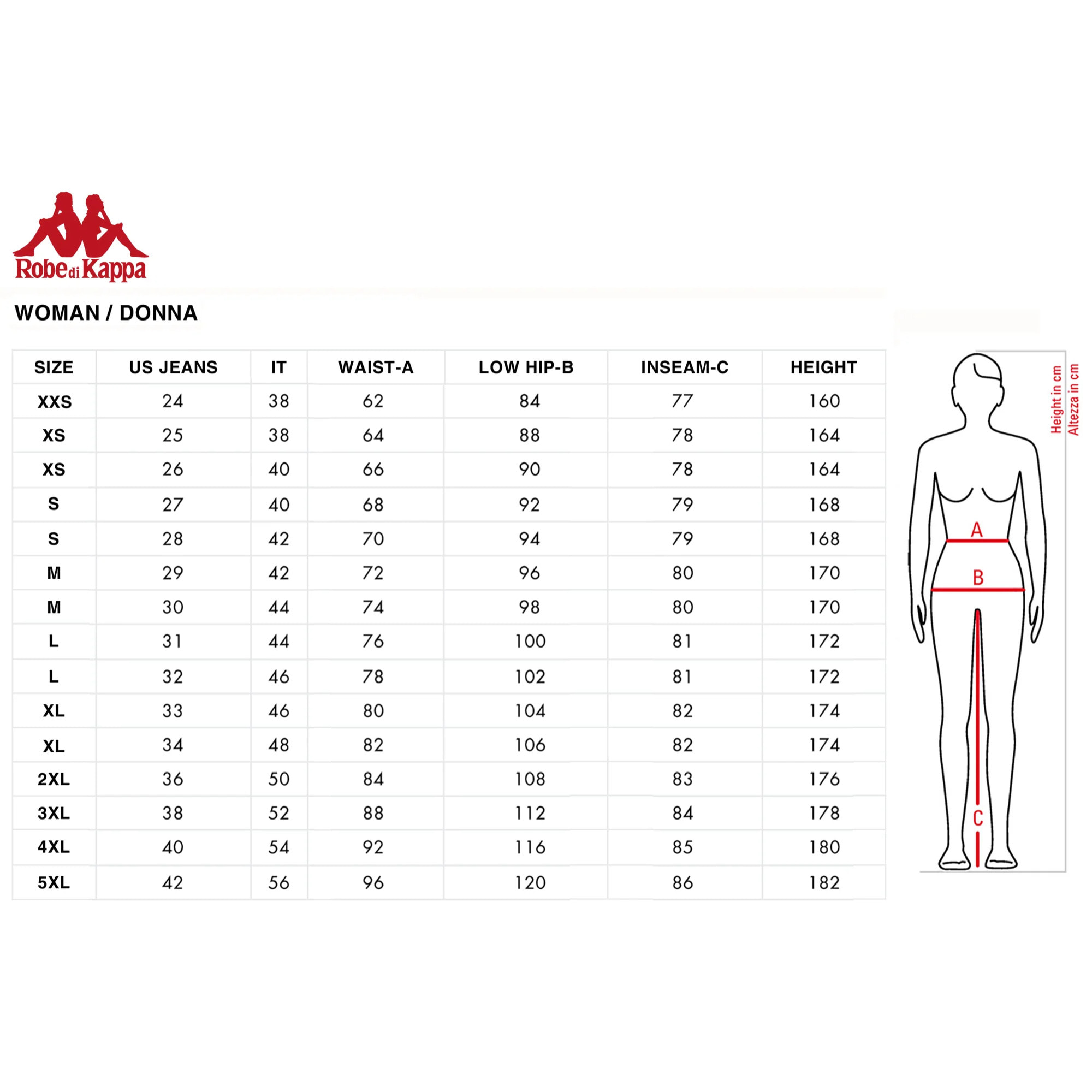 Kappa - Pantaloni Donna Marrone - Ingrid