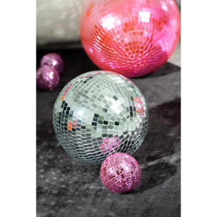 J-Line décoration Disco Miroir - plastique - argent - medium