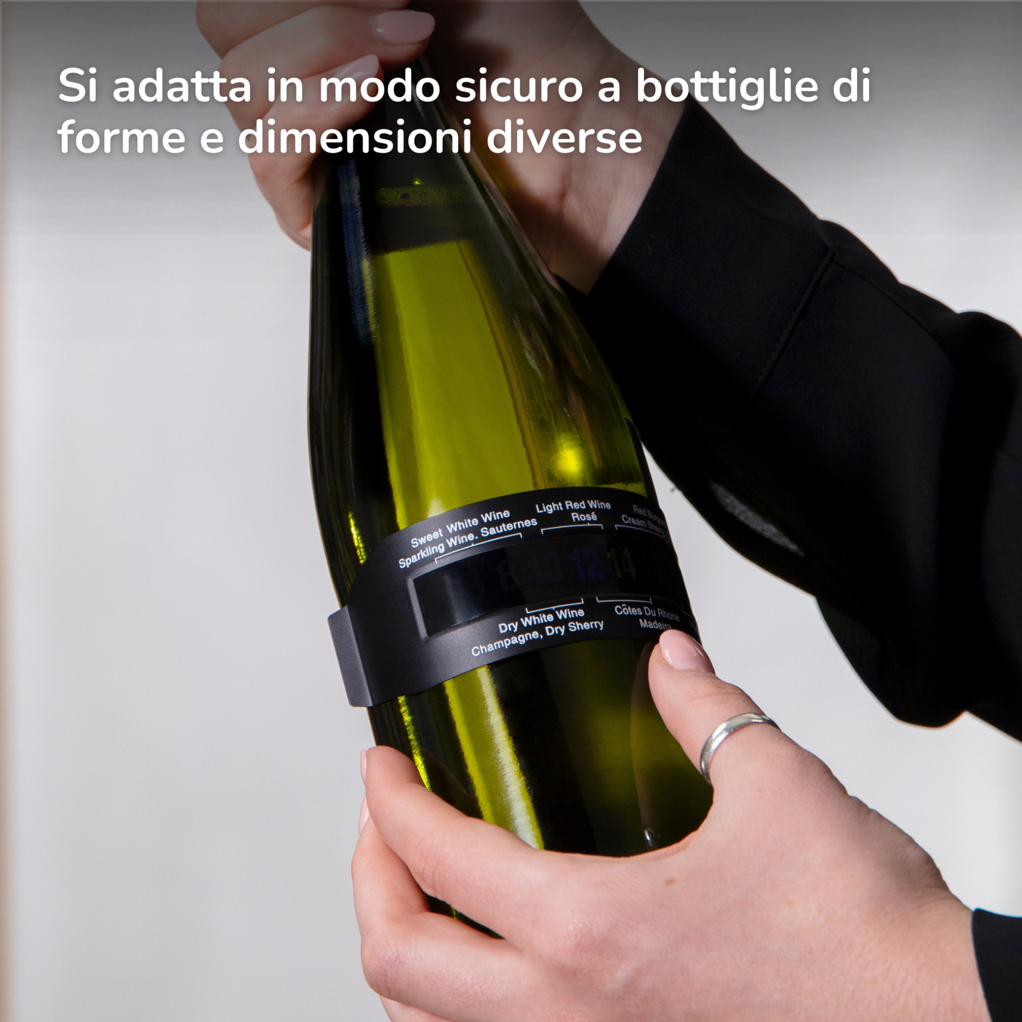 HAIER Termometro per vino in acciaio inox