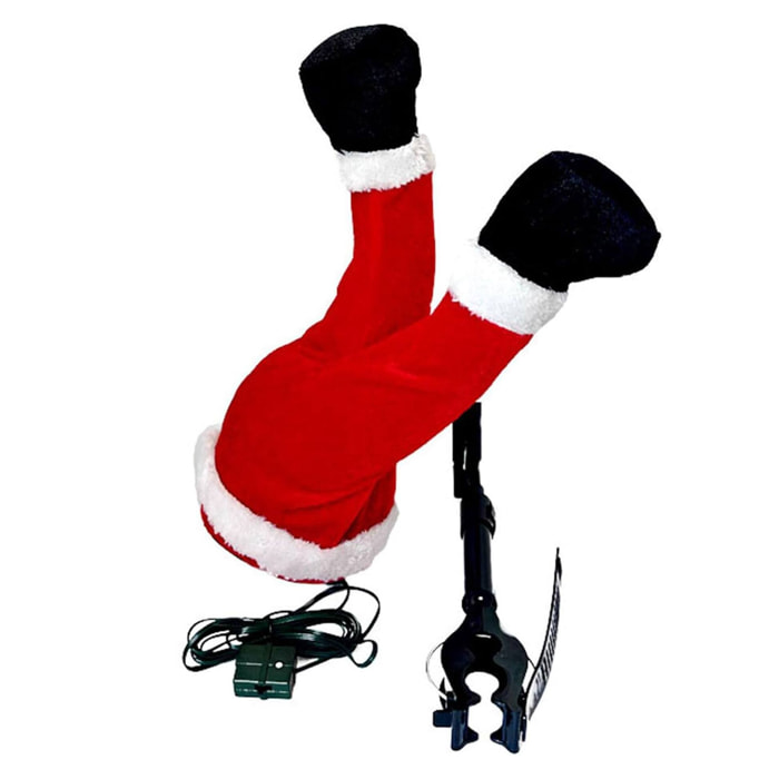Piernas de papá noel decorativas con movimiento 15,5x13x35cm