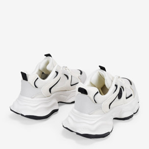 Zapatillas de plataforma blancas con cordones