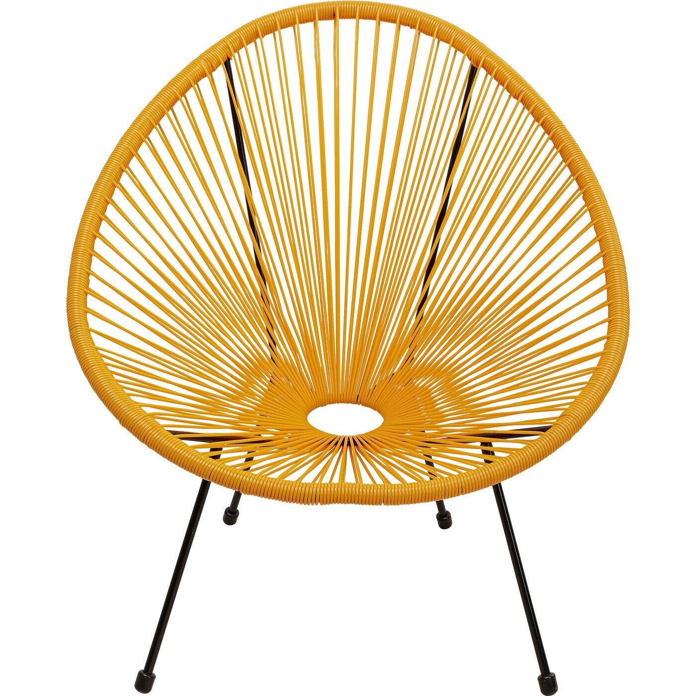 Fauteuil de jardin Acapulco orange Kare Design