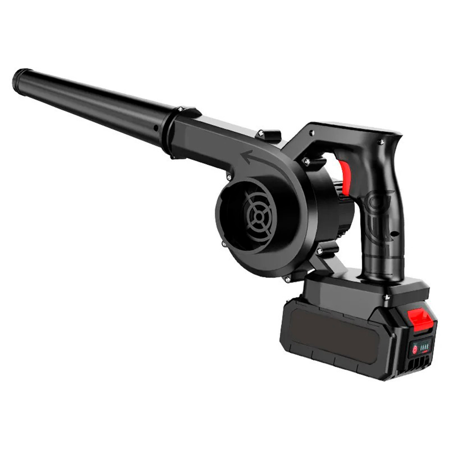 Mini soffiatore di foglie elettrico con batteria ricaricabile da 6000mAh.