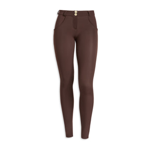 Pantaloni push up WR.UP® skinny jersey garzato vita regular
