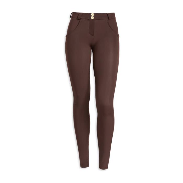 Pantaloni push up WR.UP® skinny jersey garzato vita regular
