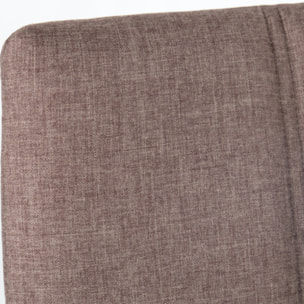 Lot de 2 chaises en tissu et capitonné design scandinave - MANON