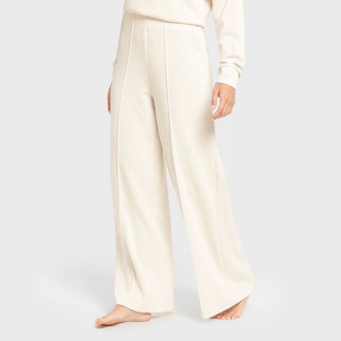 Pantalón largo pinzas estilo modal mujer