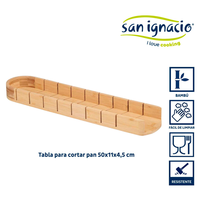 Tabla bambu corta pan 50 cm colección kinvara