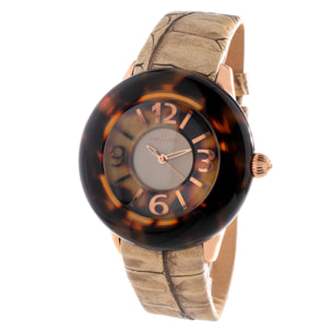 Reloj Folli Follie WF8R034SSI Mujer Analogico Cuarzo con Correa de Cuero
