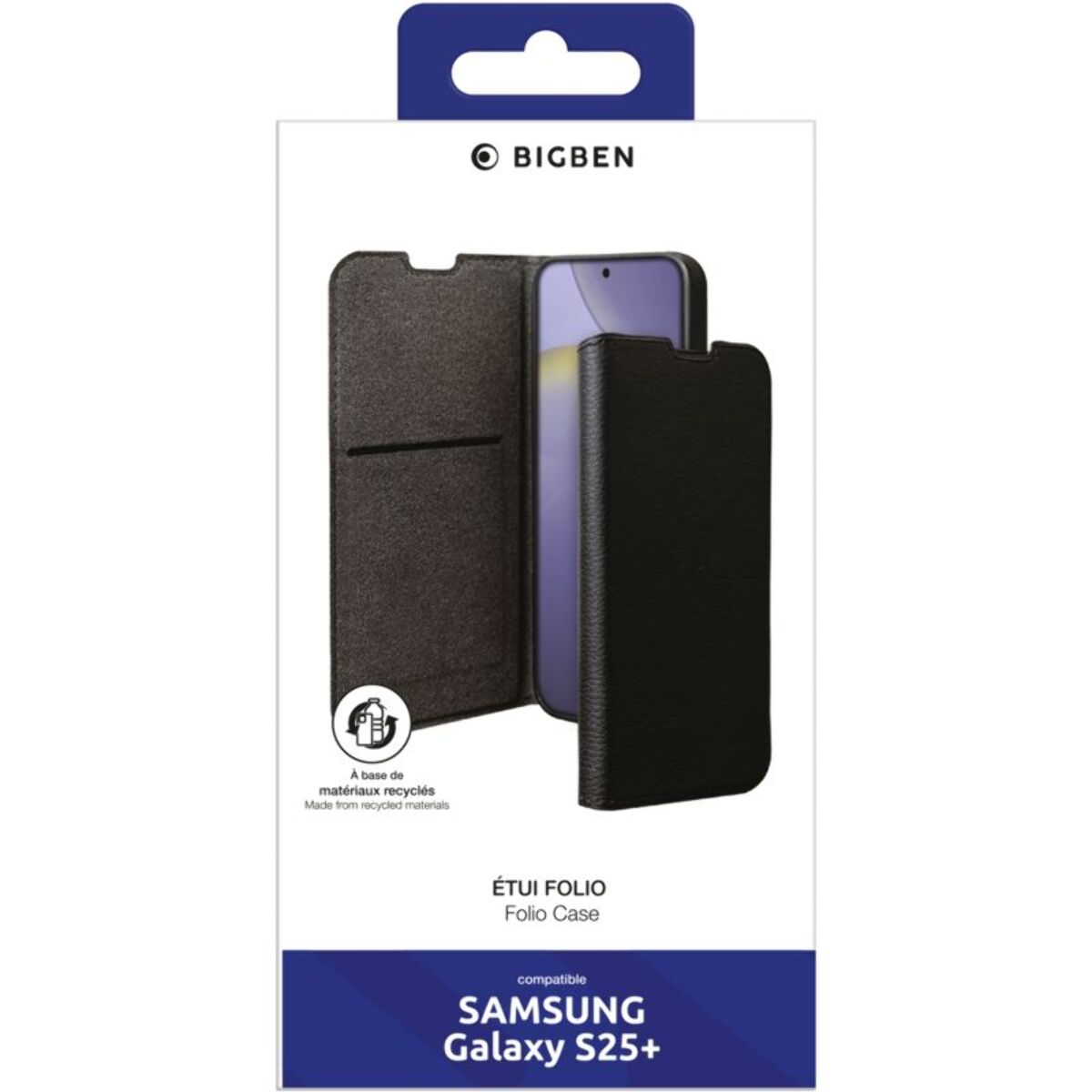 Etui BIGBEN CONNECTED Samsung S25+ folio Noir