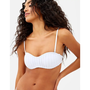 Top Bikini Blanco - Pitahaya