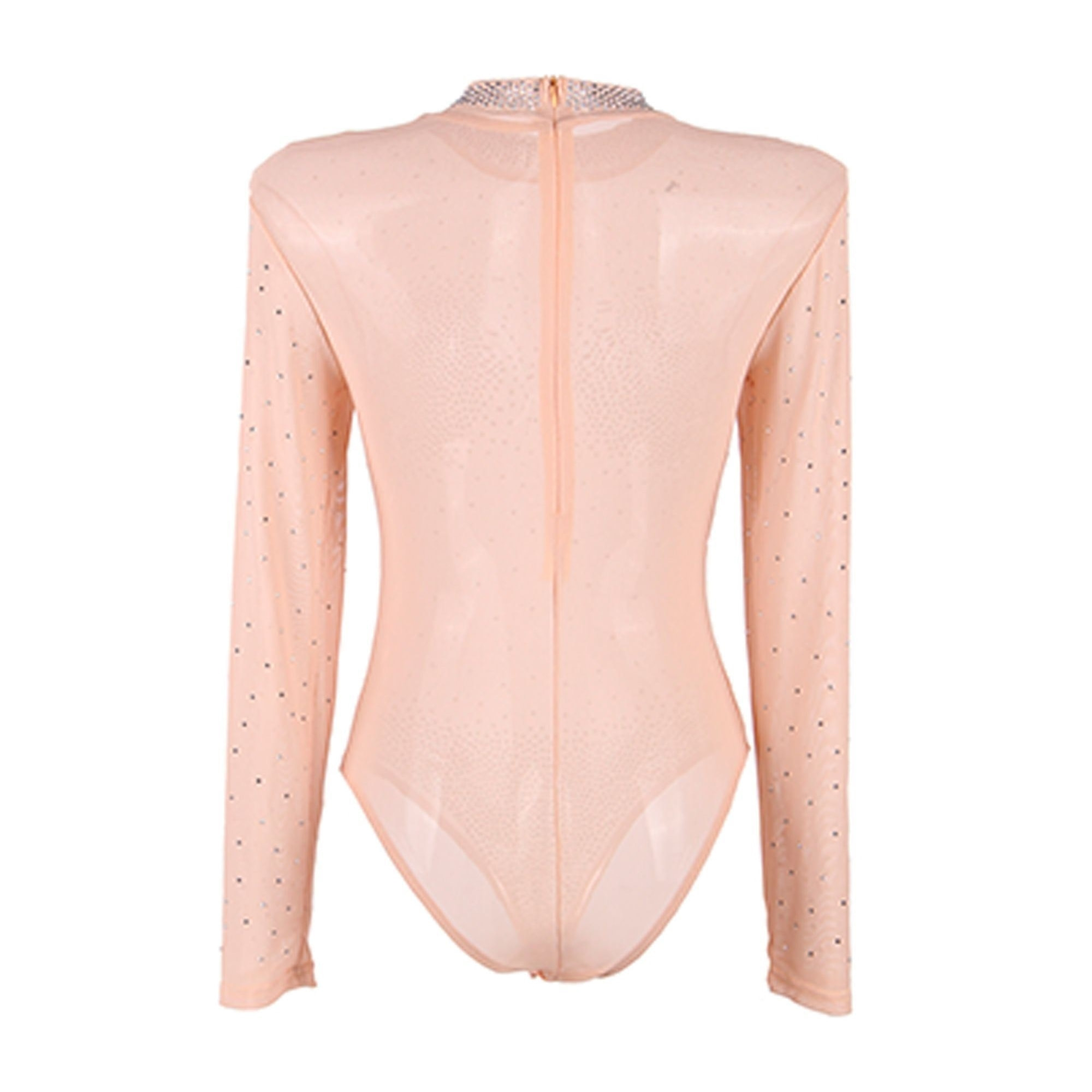 Teddy transparente de mujer efecto diamante