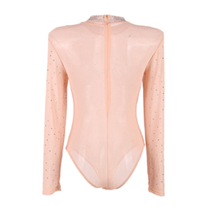 Teddy transparente de mujer efecto diamante