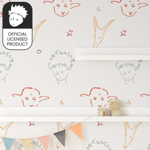 Carta da Parati Ufficiale Il Piccolo Principe Personaggi Line Art