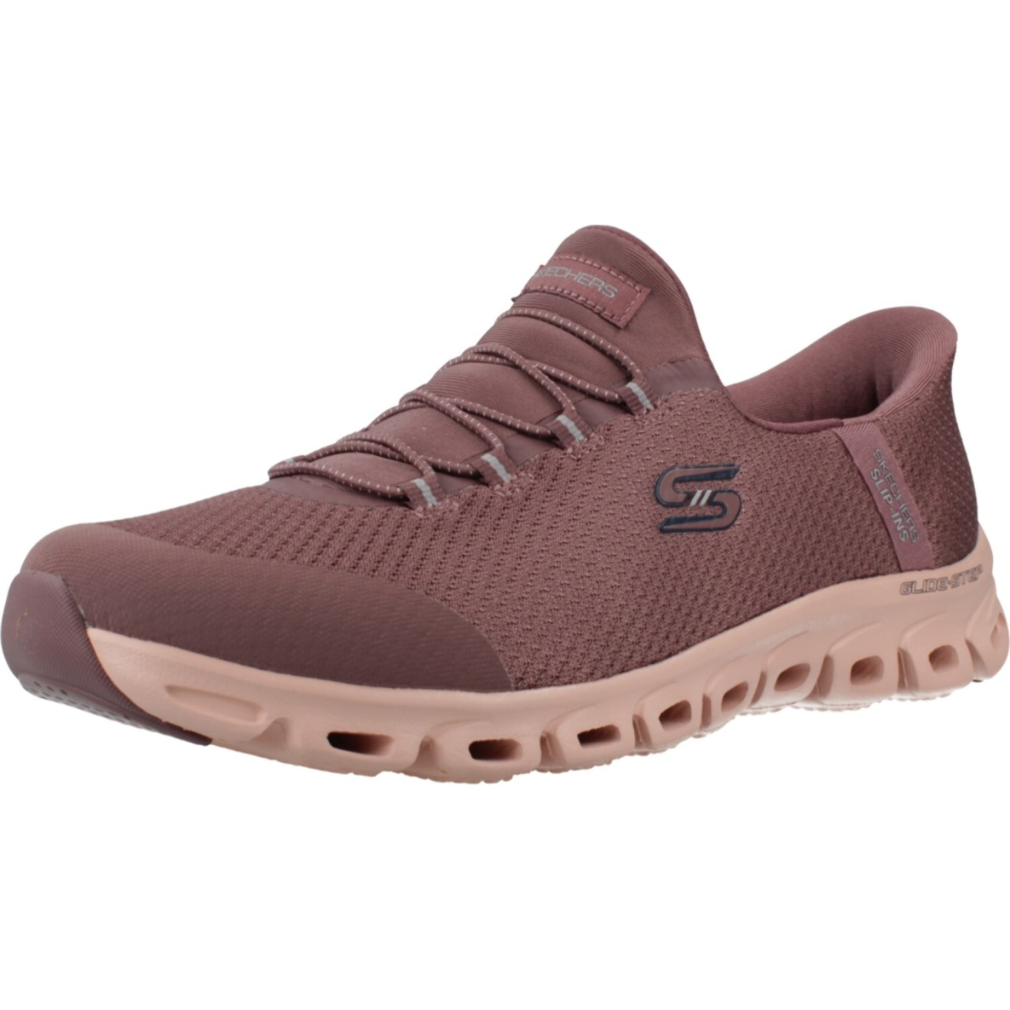 Sneakers De  Mujer Slip-ins Glide Step Vibey Burdeos