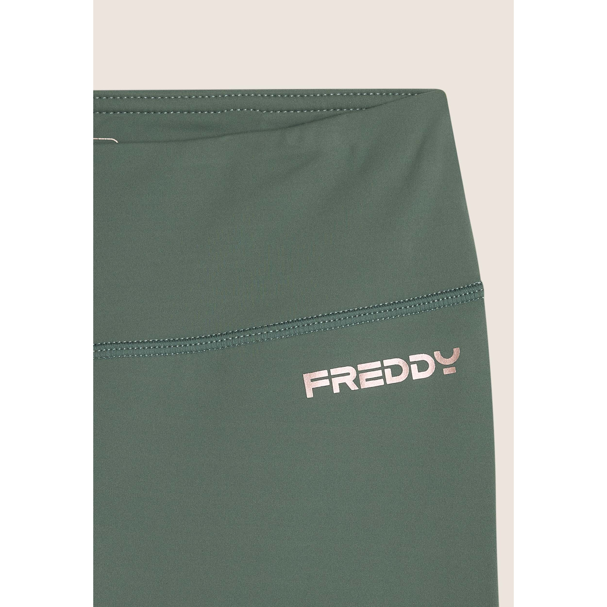 Leggings corsaro vita alta in tessuto tecnico quick dry
