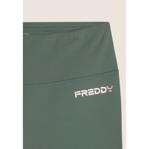 Leggings corsaro vita alta in tessuto tecnico quick dry