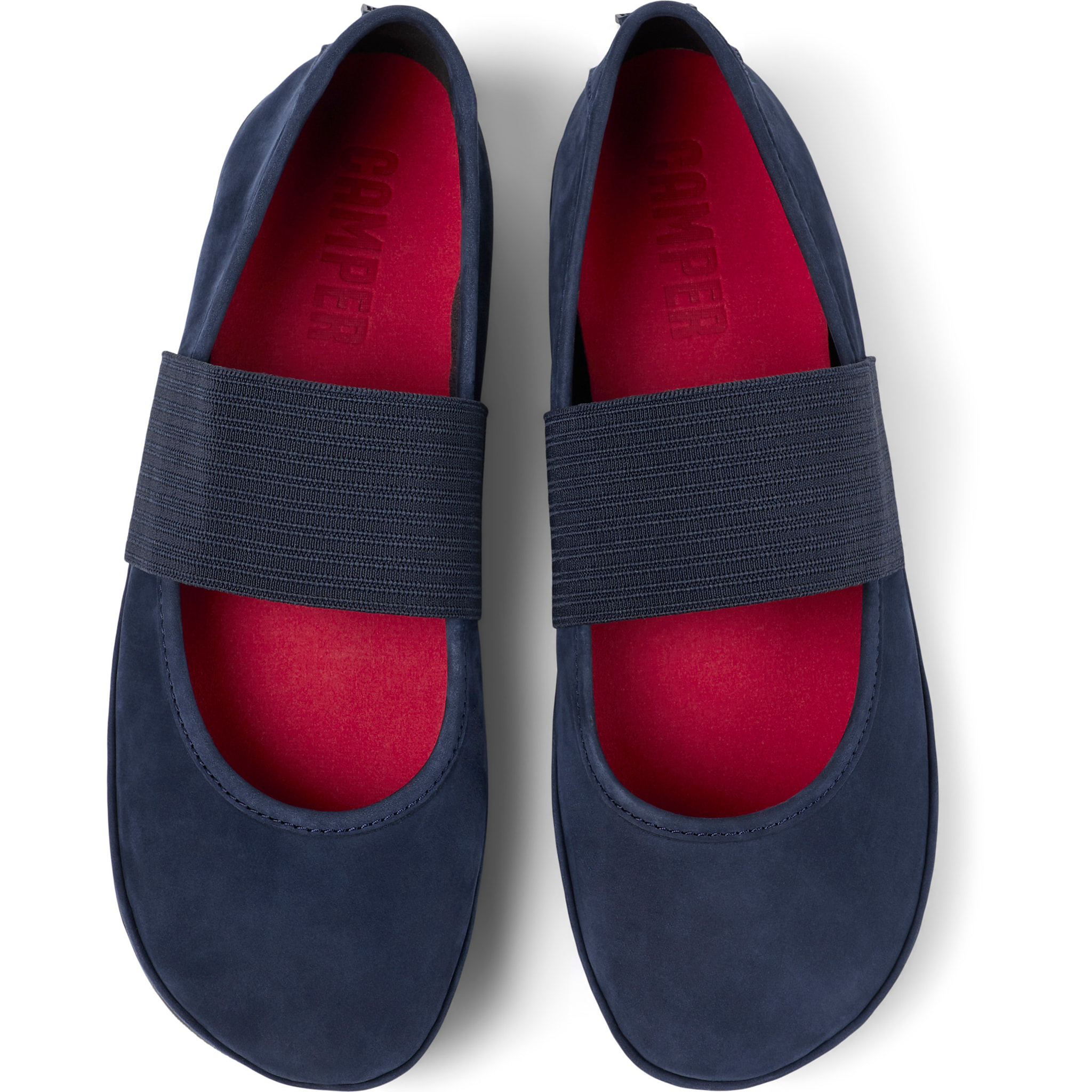 Ballerine - CAMPER Right Nina - Blu - Nubuck