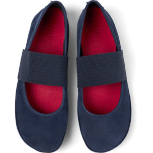 Ballerine - CAMPER Right Nina - Blu - Nubuck