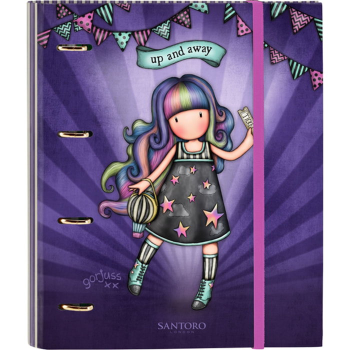 Carpeta 4 anillas 30mm c/recambio gorjuss™ fairground "up and away"