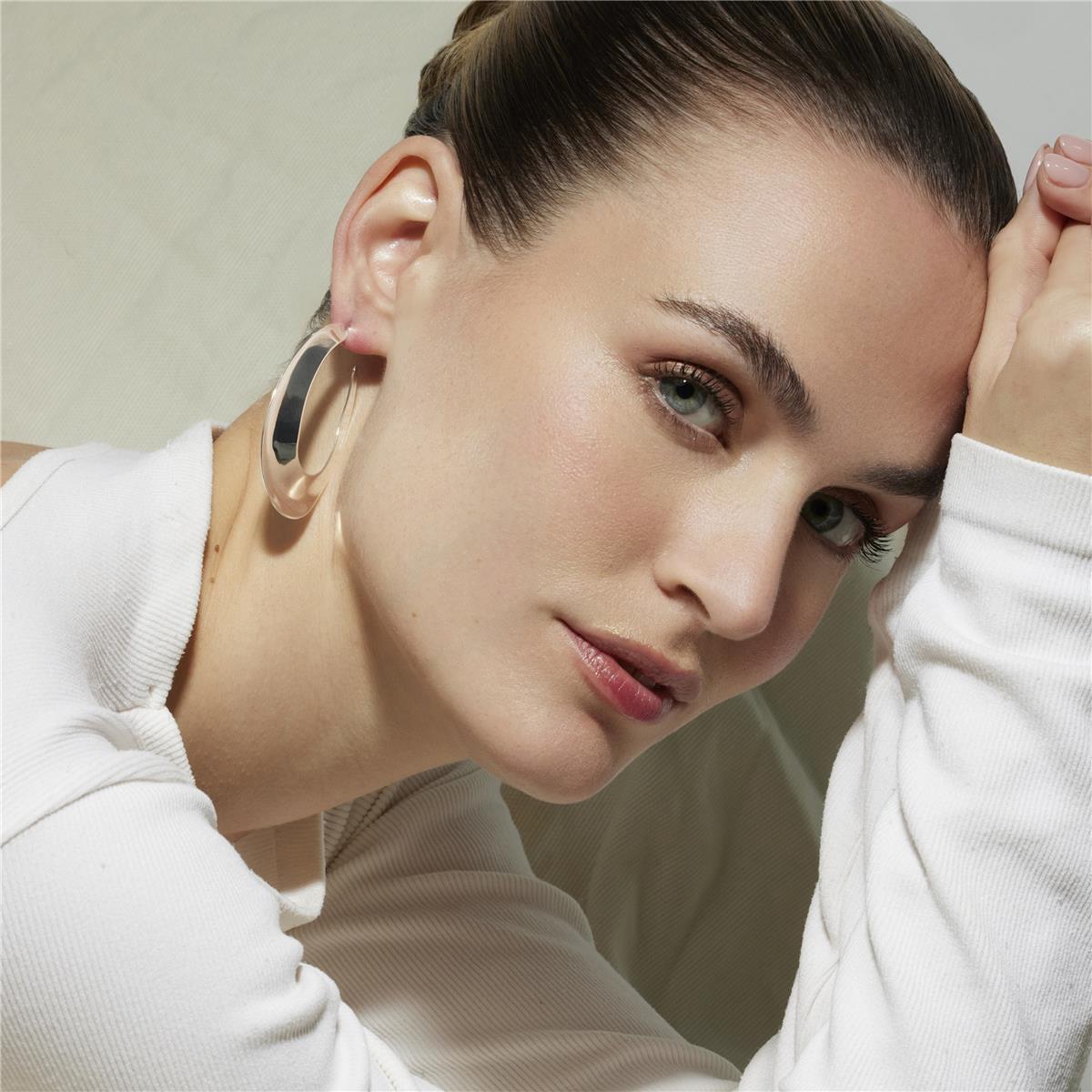 Pendientes Lux by Lux acabadoss en rodio