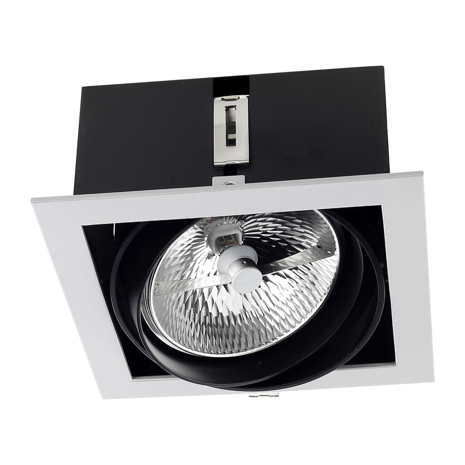 LEDS C4 Downlight Multidir One LED 180Mm Trim 100W Gris IP23