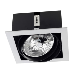 LEDS C4 Downlight Multidir One LED 180Mm Trim 100W Gris IP23