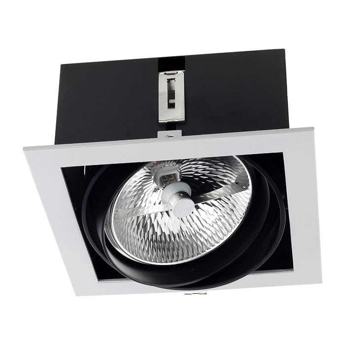 LEDS C4 Downlight Multidir One LED 180Mm Trim 100W Gris IP23