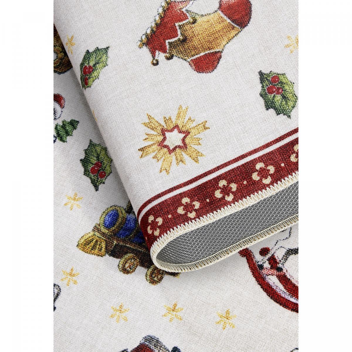 Tapis salon ou chambre enfant,  motif fêtes de SANTA, kilim original, entretien facile