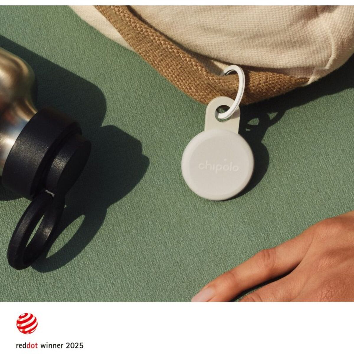 Tracker GPS CHIPOLO Loop rechargeable USBC blanc