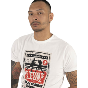 T-shirt da uomo maniche corte con stampa incontro boxe 'Metropolitan'