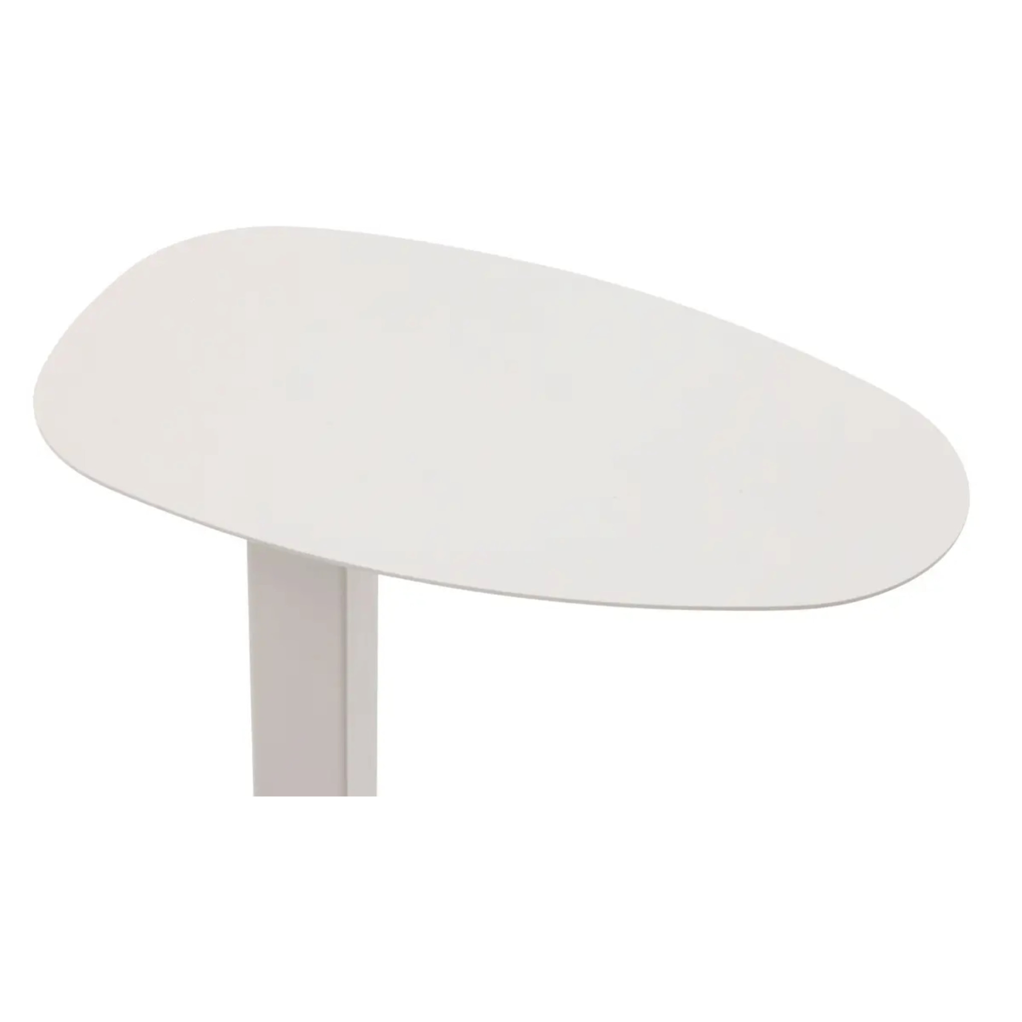 Table d'appoint de jardin "Venuzia" avoine 50 x 50cm en aluminium