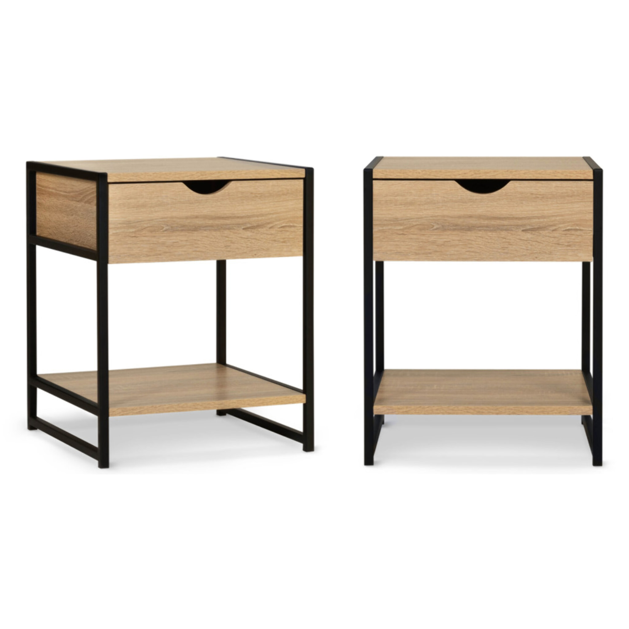 Tables de chevets Memphis 1 tiroir - lot de 2