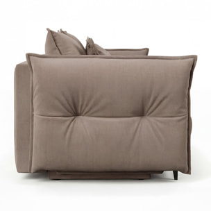 Canapé Tissu Droit Convertible Verduro - 3 Places