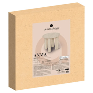 Table d'appoint Anaya beige 50,5x50,5cm