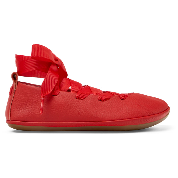 Ballerini - CAMPER Right Kids - Rosso - Pelle liscia