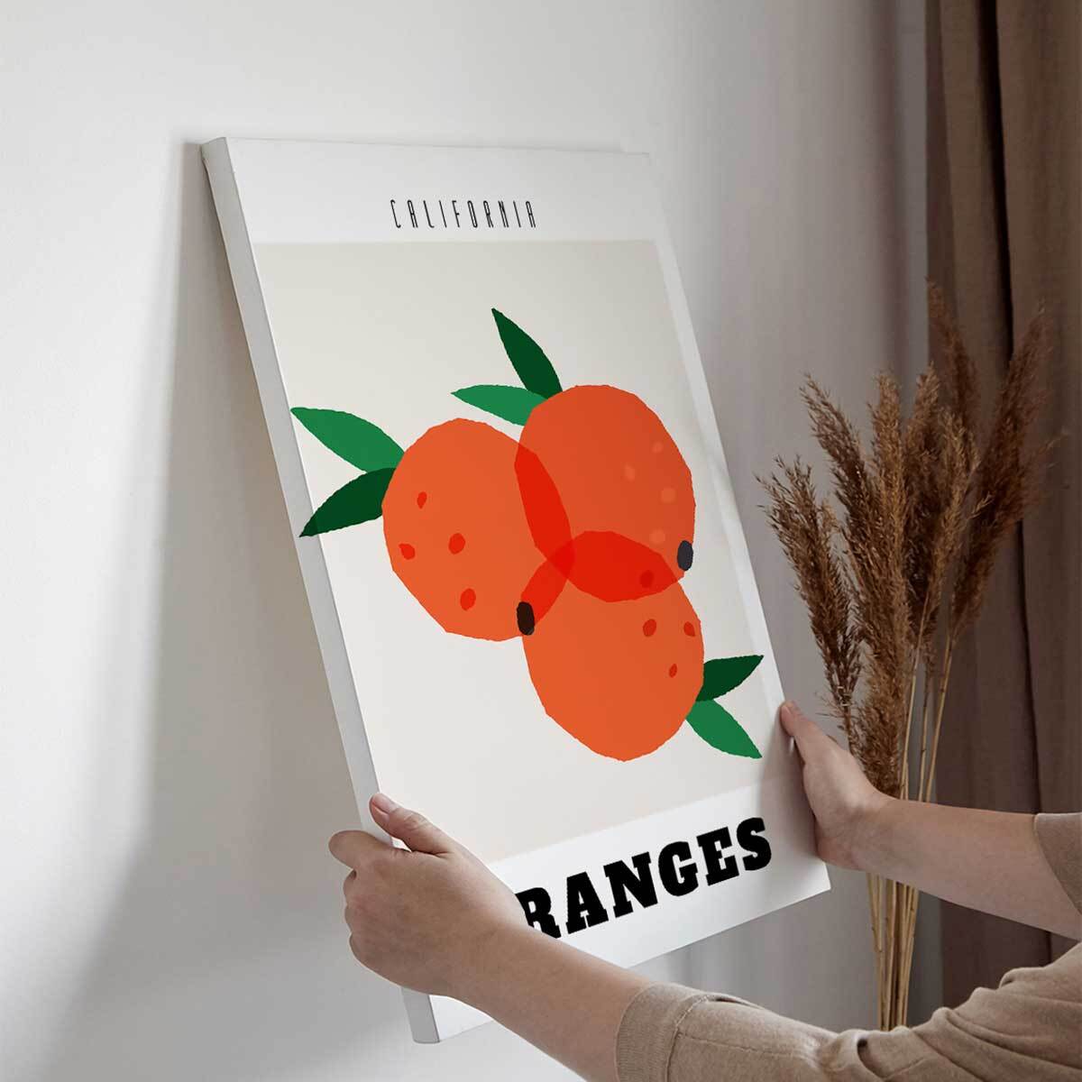 Tableau Oranges de Californie Toile imprimée