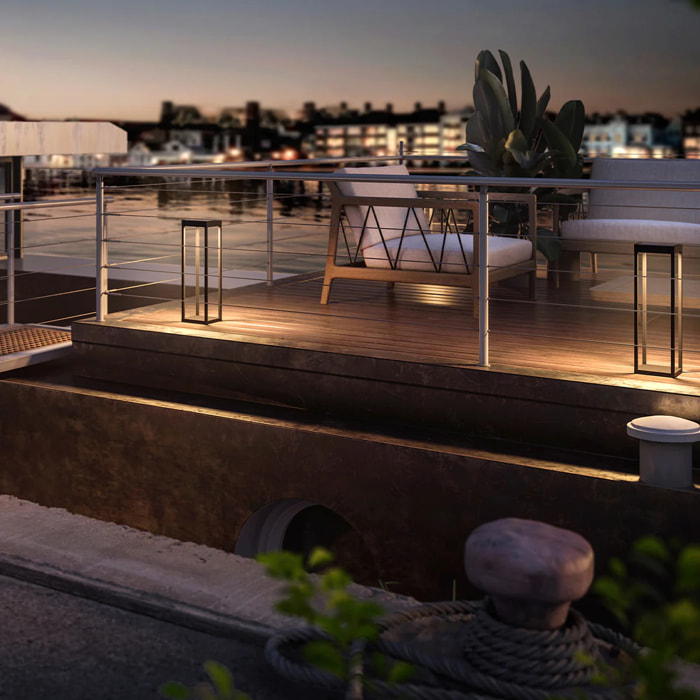 Borne solaire aluminium RADIA MAXI H50CM