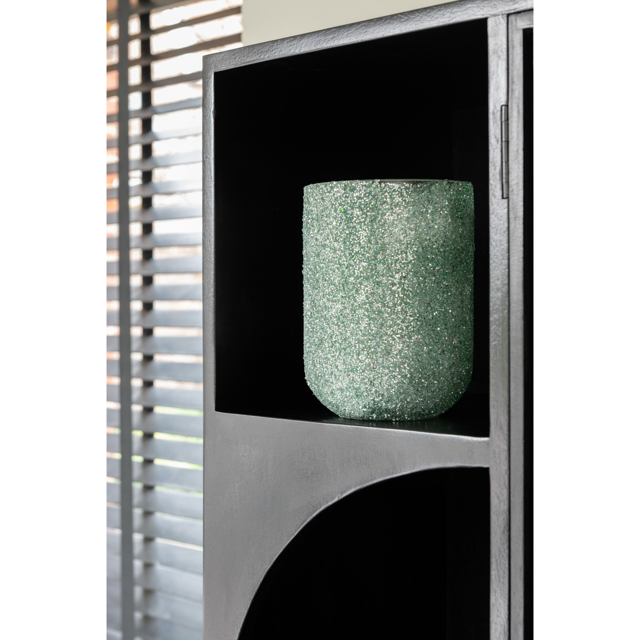 J-Line bougeoir Arti - verre - vert - medium