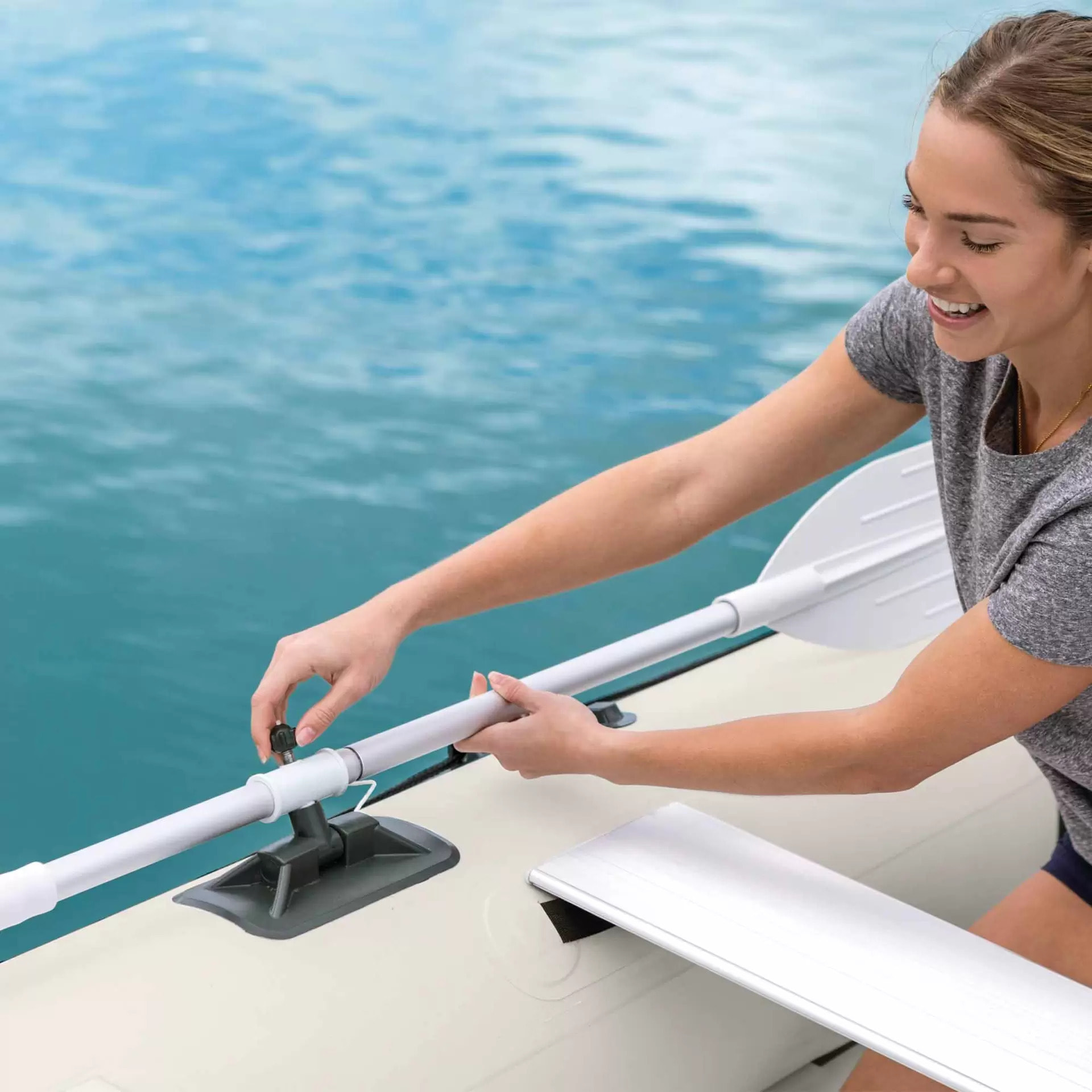 Intex 68396NP - Canotto Gommone Gonfiabile Mariner 310, 4 Posti, 310x155x41 cm