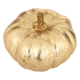 CITROUILLE RESINE OR L18,5CM
