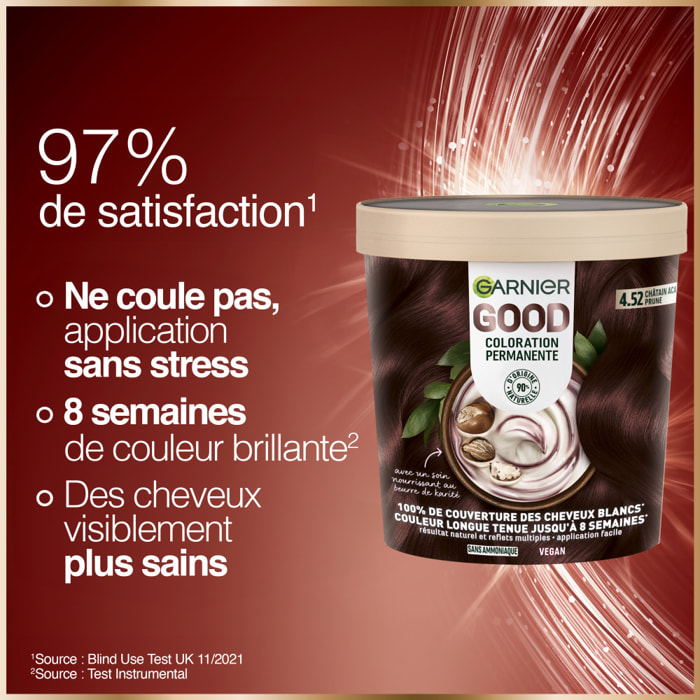 Garnier Good Coloration 6.52 Châtain Acajou Clair Groseille 120 g