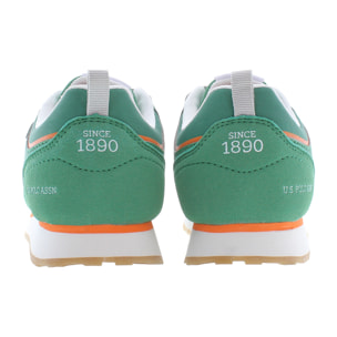 Sneakers U.S. Polo Assn Military Green-Orange