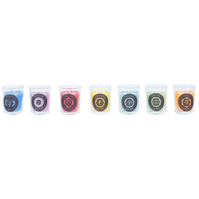 Coffret Bougie Parfumee Chakra X7