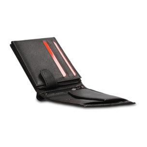 Portafoglio uomo in vera pelle - Modello Araldo Elite - 12.0 x 9.0 x 2.0 cm