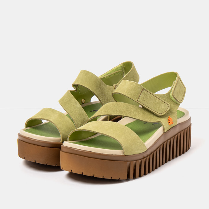 Sandalia de cuña 1573 NOBUCK LIKEN/BRIGHTON color Liken