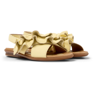 Sandalias - CAMPER Right Kids Twins - Amarillo - Cuero liso